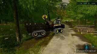 ElmCreek ep3 pulp wood loading/unloading Ponsse Bison AF AC k100