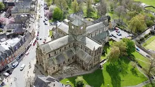 Hexham Abbey in Northumberland 4k Drone flight  #abbey #churches #relgious  #dji #dronevideo