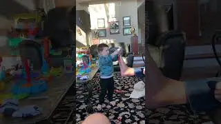 My nephew Ben playing operation