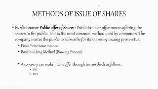 Issue of Shares I SP ONLINE ZOOM LECTURES I MAIL I COMMENT FOR LIVE ZOOM LECTURES FOR 2021-2022 YEAR