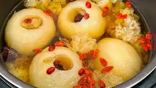 Strengthens, Moistens, Soothe Throat & Lungs Tonic Dessert Soup To Boost Immunity 清润喉咙清润肺糖水