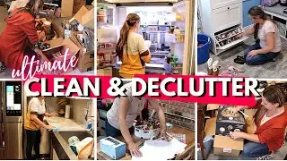 ULTIMATE CLEAN, DECLUTTER, AND ORGANIZE WITH ME | WORKING MOM CLEANING WEEKEND
