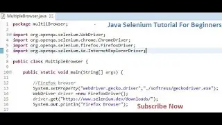 How to write a Script to Launch multiple browsers using selenium webdriver.
