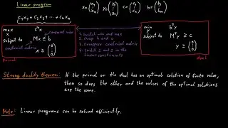 A Brief Linear Programming Refresher