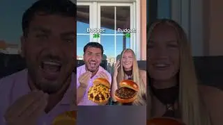 Wer hat den besseren Burger?🤔🍔 #selinaundharoon #comedy #couple #beziehung #food #burger #draft