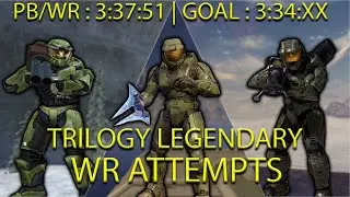 Halo LEGENDARY Trilogy Speedruns for FAT WR | GOAL : 3:35:XX | WE DESTROY THE GAME