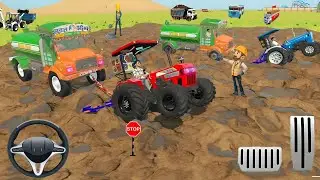 🛑 Drive jcb 🕹️ and uploading stone 🛻🚨 from dumper truck in game #truck #jcb #tractor #dumper 