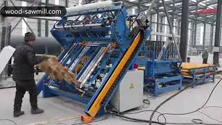 Automatic American Stringer Type Wood Pallet Nailing Machine Operation Video Show