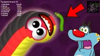 Worms zone.io Snake game Worm epic slitherio gameplay new skin oggy voice