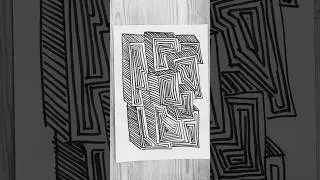 Cubes on cubes #drawing #art #abstract #white #black