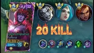 INSANE 20 KILLS + MANIAC!! 🔥 NEW BUFFED SELENA DOMINATES THE GAME | MLBB