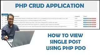 How to view a single post using PHP PDO Part-8