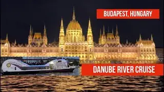DANUBE River Cruise at Sunset in Budapest, Hungary.  My personal views of the city ( 2023 ).