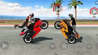 Xtreme Motorbike Race In With Police Car on City Road Driving 3D IOS FHD Android Gameplay Video