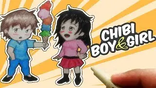 Chibi Boy giving Girl ICE CREAM | EternalSeito
