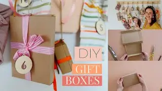Make your own easy Gift Boxes (without a template!) by Clever Poppy