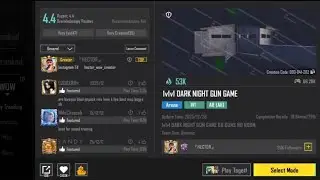 Dark NIGHT GUN GAME 🔥 ALL GUN FIGHT NIGHT MOD🥵 #bgmi 