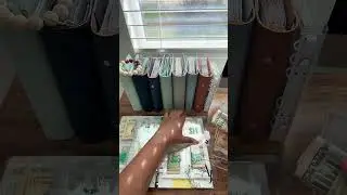 Cash Stuffing 100 Envelope Challenge #cashstuffing #asmrsound #asmr #100envelopechallenge