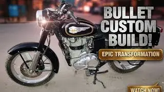 Bullet transformation showroom peace|standard 500cc bullet denting painting buffing and installing😱😱