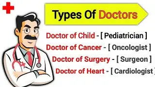 Types of Doctors, 25 Types Of Specialist Doctors | Doctor Names | Doctors Specialist List In English