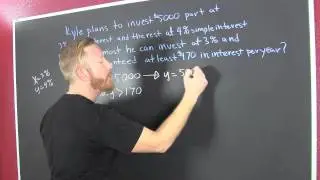 Interest Linear Inequality Word Problem