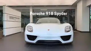Overview of this 2015 887 hp White Porsche 918 Spyder Weissach Package