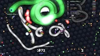 Slither.io Gameplay on African Server! (7376)