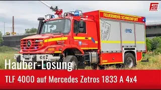 Hauber-Lösung: TLF 4000 auf Mercedes Zetros der Feuerwehr Schweinfurt (BY)