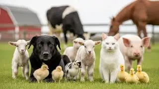 Farm Animal Life： Rabbit, Elephant, Pig, Lion, Cat, Chicken, Cow, Dog&acirc;&euro;&ldquo; Cute Animal Video