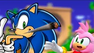 Соник курит ЖИРНЫЙ блант!! (Эми тоже там)