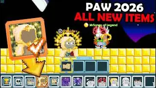 PAW! I GOT ALL NEW ITEMS + NEW LEGENDARY? (ALL NEW ITEMS!)  OMG!! | GrowTopia