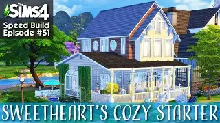 The Sims 4 - Speed Build #51 - Newly Met Valentine's Day Sweetheart's Cozy Starter House
