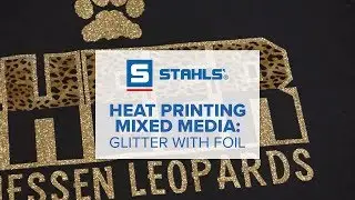 Heat Printing Mixed Media: Glitter with Foil