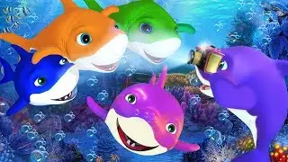Five Little Sharks |  5 Little sharks | Nursery Rhymes | Kids Songs | Baby Rhymes | Shark Song [HD]
