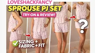 LoveShackFancy Sprouse PJ Set Unboxing & Try On | Size, Quality, Style, and more!