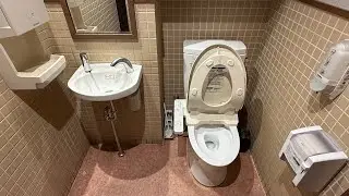 #351: (Japan toilet 🇯🇵) Tonkatsu restaurant restroom 