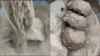 ASMR: nonstop crushing of 2 textures/gritty stoney cakes+pure fine sand/moutuwatering dusty softy🤤