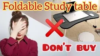 মিসো থেকে এই স্টাডি টেবিল একদমই কিনোনা ❌ Bed Study Table Under 250/- 😱🔥 Foldable Mini Laptop Table