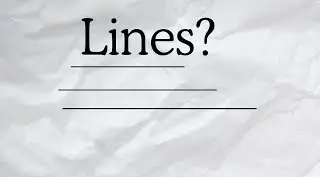 DRAWING to improve PT 1 lines