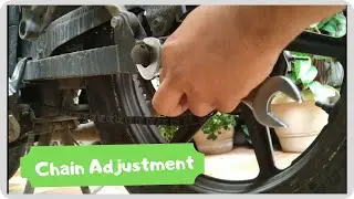 Chain Adjustment of Apache RTR 180 I Motor bike chain adjustment