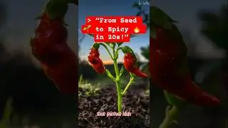 &ldquo;From Seed to Spicy 🔥 | The Stunning 20-Second Chili Growth!&rdquo; #timelapse