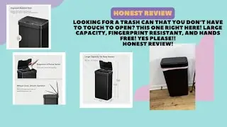 Touchless Motion Sensor Trash Can Overview...Is it Worth it? Watch this First! #ad #amazoninfluencer