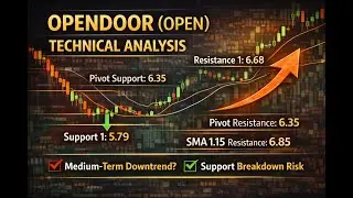 $OPEN Stock Technical Analysis  Opendoor Shares Crash   Support, Resistance & Next Move