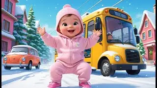 Snow Bus Ride | Fun Winter Learning & Action Video for Toddlers