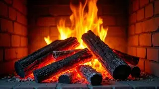 🔥 Fireplace 4K UHD! Fireplace with Crackling Fire Sounds. Fireplace Ambience