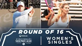Brooke Buckner v Genie Bouchard at the Veolia Cincinnati Showcase