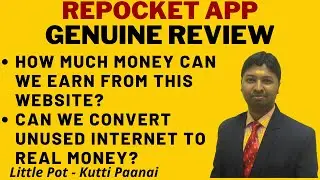 #67 Work from  Home Job  English| Repocket App -  #repocketapp -  Genuine Review - Kutti Paanai
