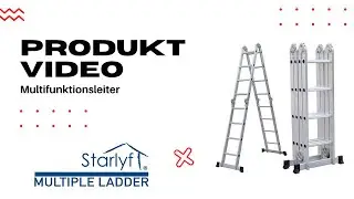 Starlyf&reg; Multiple Ladder 12 in 1 | Mehrzweckleiter, Leiter aus Aluminium, klappbar, multifunktional