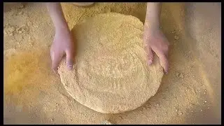 yummy yellow cake is love 🤤🤤 || dry floor crumbling and powder play