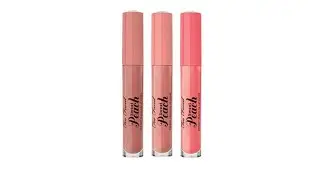 Too Faced Sweet Peach Creamy Peach Oil Lip Gloss Trio